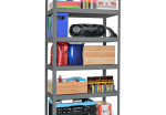 [parent_category] -  - Метален стелаж HARD 180x100x40 см, до 130 кг на рафт  - сив