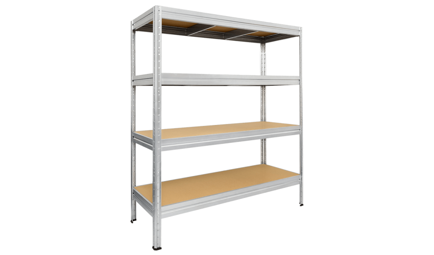 [parent_category] -  - Метален стелаж MEGA 177x180x45 см, до 500 кг на рафт - цинк