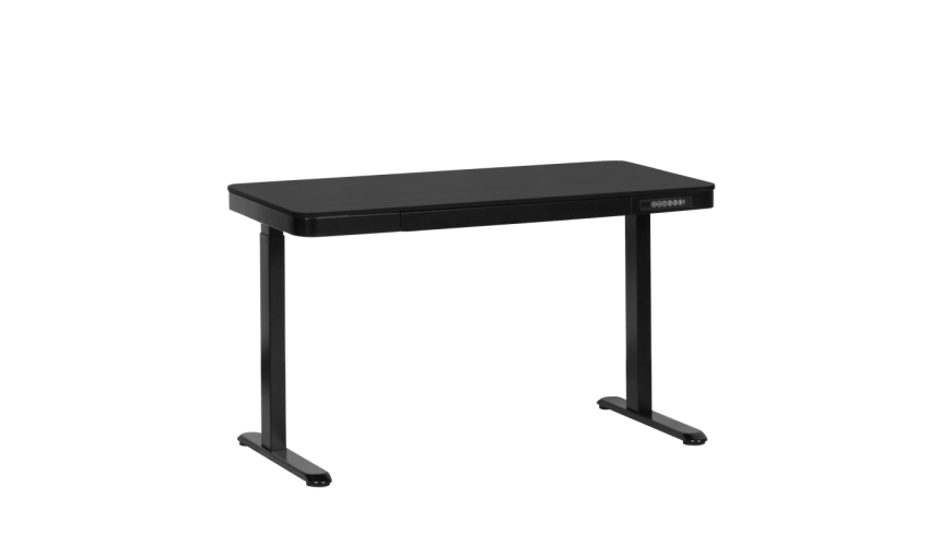 [parent_category] - Бюра и етажерки - Ергономично регулируемо бюро Carmen CR-118 E - 150 см - черно