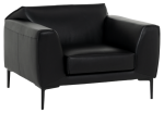 [parent_category] - Мека мебел - Кожен фотьойл RONDE LUX -1 - черен