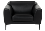 [parent_category] - Мека мебел - Кожен фотьойл RONDE LUX -1 - черен