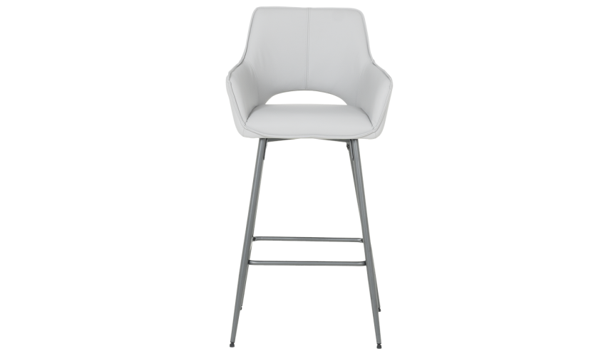 [parent_category] - Бар столове - Бар стол TELFORD 2 силиконова кожа - сив 67
