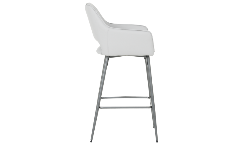 [parent_category] - Бар столове - Бар стол TELFORD 2 силиконова кожа - сив 67