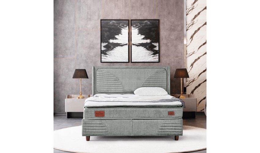 [parent_category] -  - Тапицирана спалня с матрак STRESS ZERO 180 x 200 - бежов 19