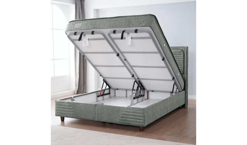 [parent_category] -  - Тапицирана спалня с матрак STRESS ZERO 180 x 200 - бежов 19