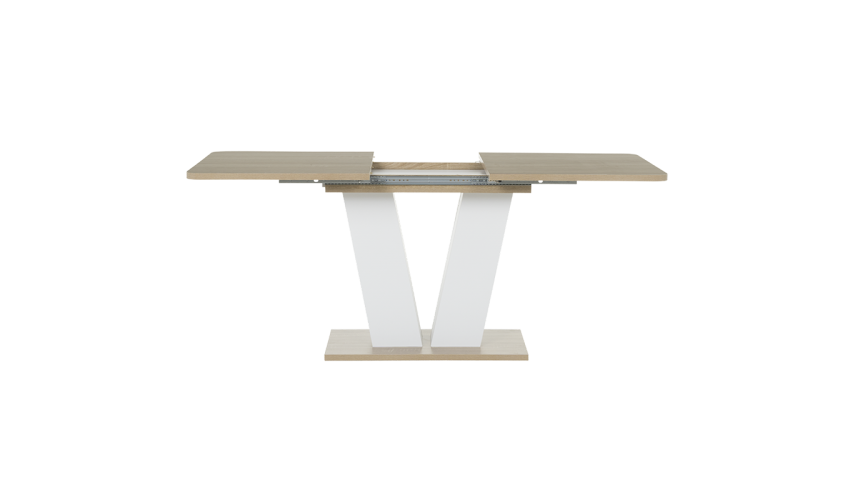 [parent_category] -  - Разтегателна трапезна маса VEGAS T - дъб сонома / бял